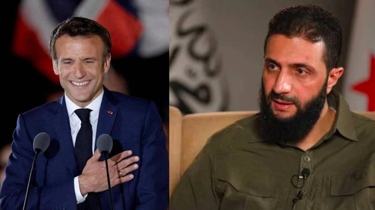 Macron'dan e�-�ara'ya tebrik