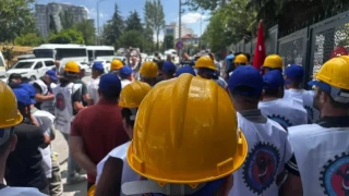 Maden işçileri Enerji Bakanlığı önünde