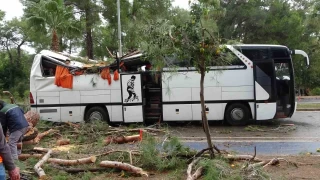 Manavgat'ta hortum asrlk am aalarn yerle bir etti