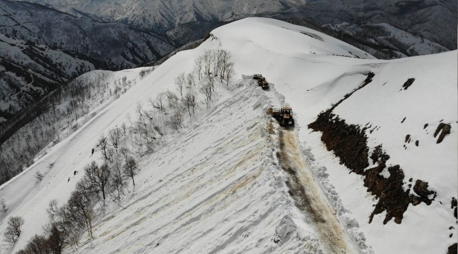 Mart ayında kar 4 metre