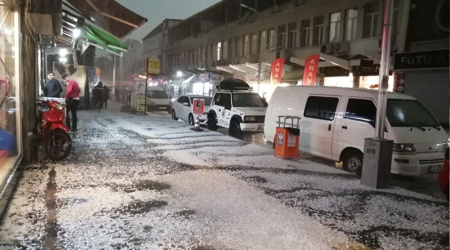Mersin'i dolu vurdu