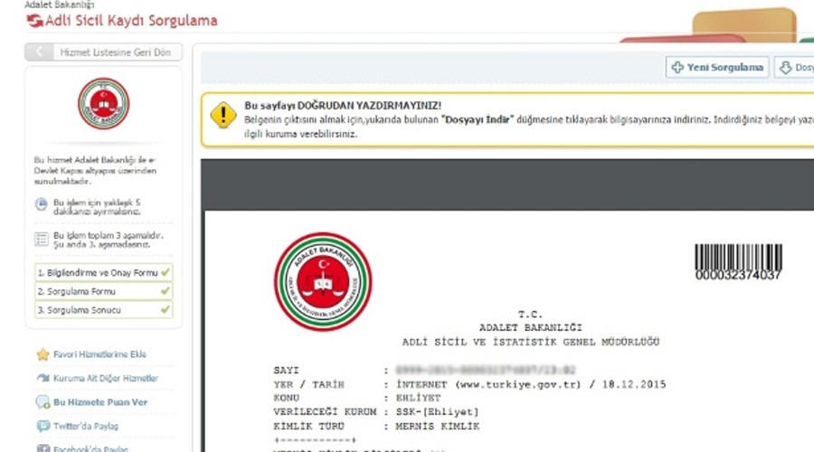 Milyonlarca kişi 'E-Devlet'e akın etti