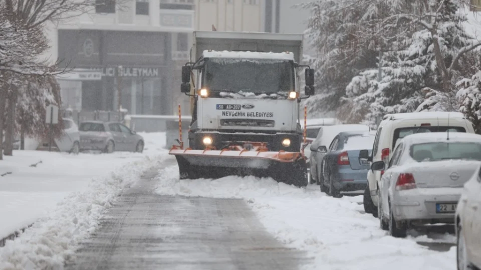 Nev�ehir'de dondurucu gece: En so�uk il�e Derinkuyu oldu