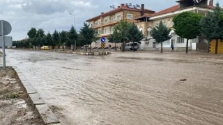 Nevşehir'de sağanak sele neden oldu, tarım arazileri sular altında kaldı