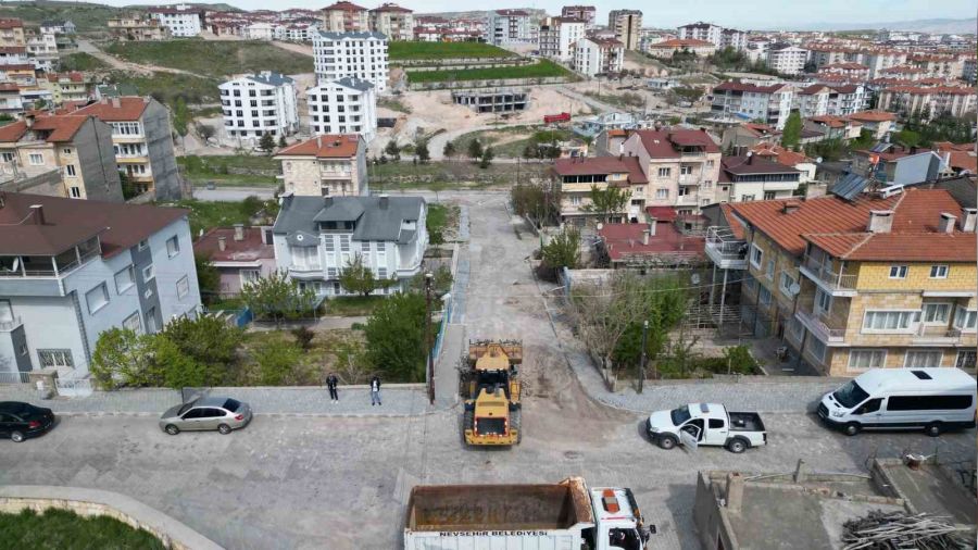 Nev�ehir'de yol yenileme �al��malar� devam ediyor