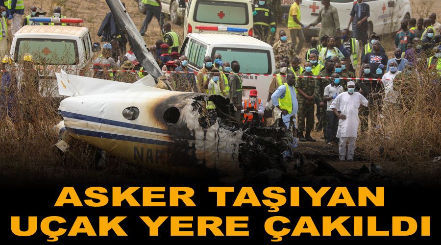 Nijerya'da asker taşıyan uçak çakıldı
