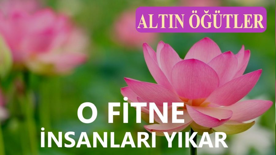‘O fitne, insanları yıkar’
