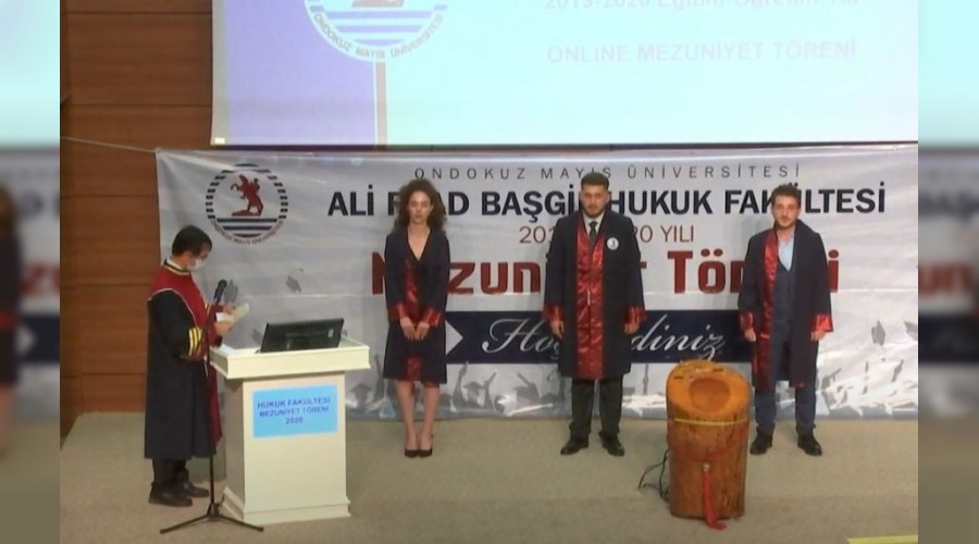 'OMÜ Hukuk'ta online mezuniyet