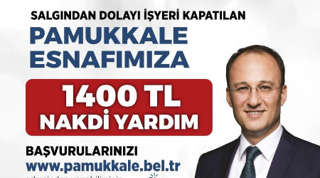 Pamukkale Belediyesinin bin 400 TL nakdi yardm bavurular devam ediyor
