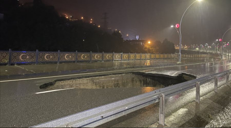 Rize'de sürücüleri Allah korudu