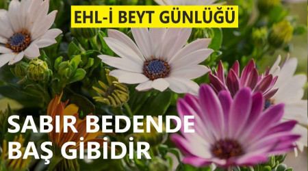 ‘Sabır bedende baş gibidir’