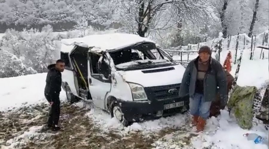 Samsun'da öğrenci servisi kazası: 1 öğrenci ölü, 7 yaralı