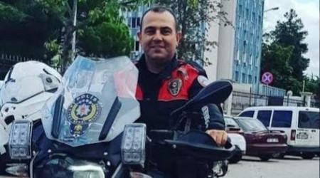 Samsun'da polis motosikleti çekici ile çarpıştı