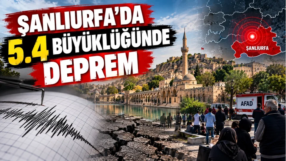 �anl�urfa'da 5.4 b�y�kl���nde deprem