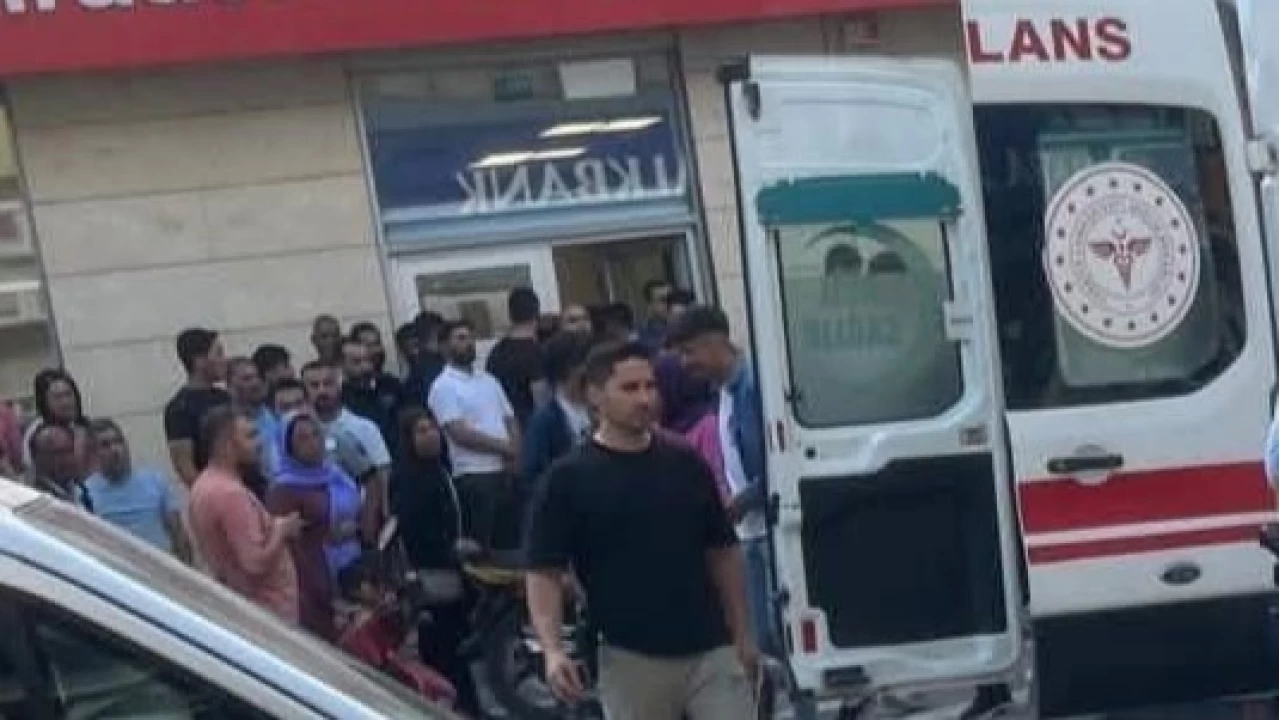 Şanlıurfa'da bankada korku dolu anlar