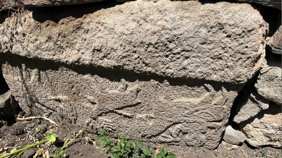 Sarıkamış'ta bulunan bu taş ilgi odağı oldu