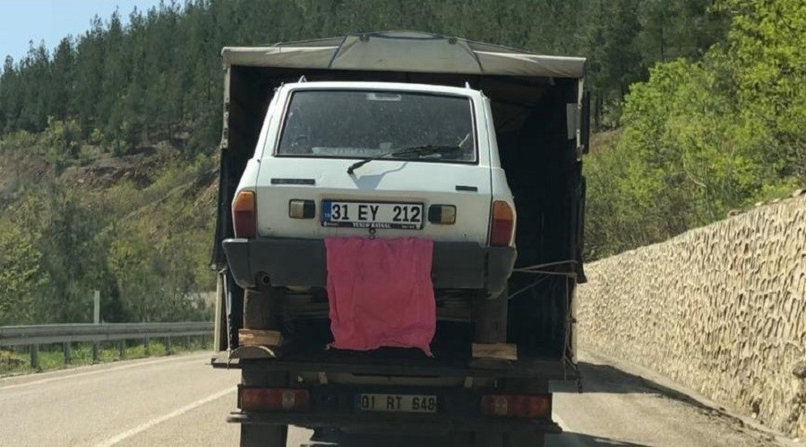 Sebze meyve de�il otomobil ta��d�