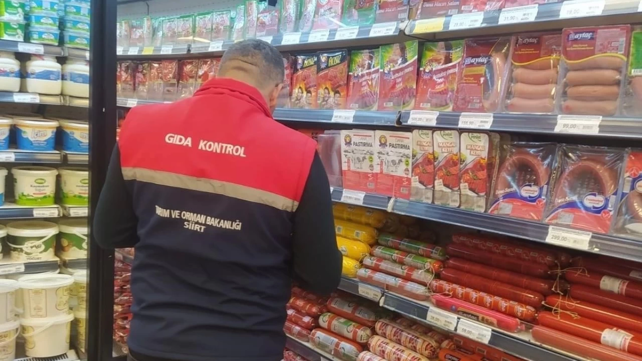 Siirt'te gıda denetiminde 24 işletmeye 3.5 milyon lira ceza