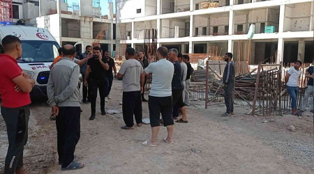 Sivas'ta inşaat işçisi 6. kattan düştü