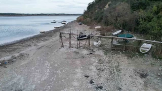 Terkos Gölü'nde su seviyesi 10 metre çekildi