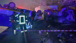 Turgutlu'da feci kaza: 1'i ar 6 yaral