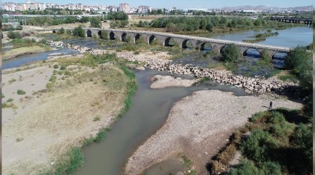 Trkiye'nin en uzun nehrinde su seviyesi dt