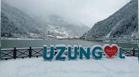 Uzungöl kışın bir başka güzel