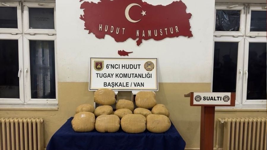 Van-İran sınırında 100 kilo esrar ele geçirildi