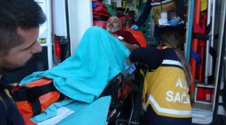 Yangın tüpü bomba gibi patladı