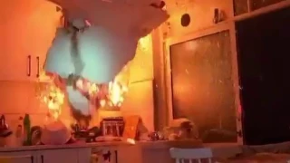 Yang�nda tavan ��kt�: �tfaiye ekipleri �l�mden d�nd�