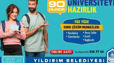 Yıldırım Belediyesinden üniversiteye hazırlık kursu