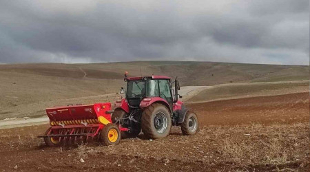 Yozgat'ta buğday ekimi sürüyor