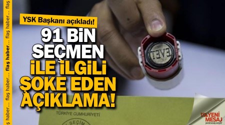 YSK'dan flaş açıklama! 91 bin seçmenin kaydı donduruldu