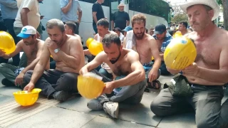 100�den fazla madenci g�zalt�na al�nd� 