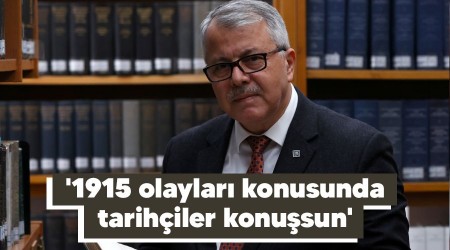 '1915 olayları konusunda tarihçiler konuşsun'
