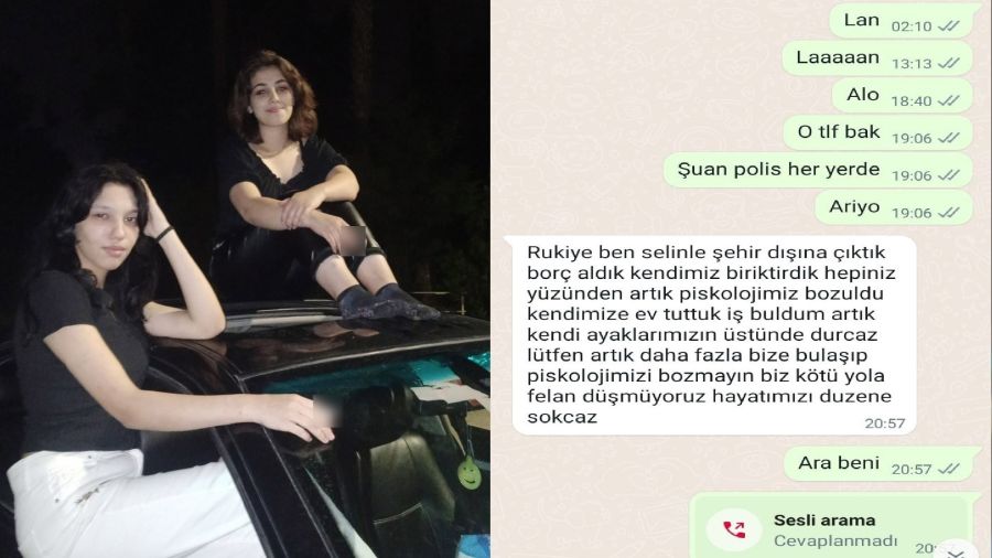 2 kız çocuğu ailelerine mesaj atıp ortadan kayboldular