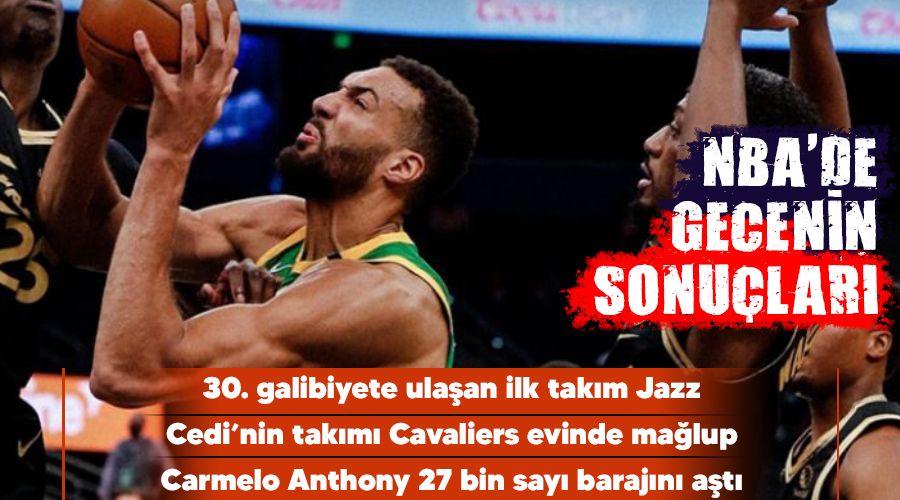 30. galibiyete ulaşan ilk takım Jazz