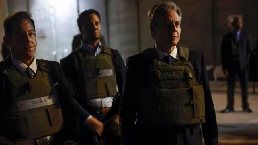  ABD D��i�leri Bakan� Blinken, Ba�dat'ta protestolarla kar��land�