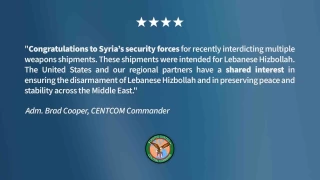 ABD'den Suriye'ye, Hizbullah'a silah sevkiyatını engellediği için tebrik!