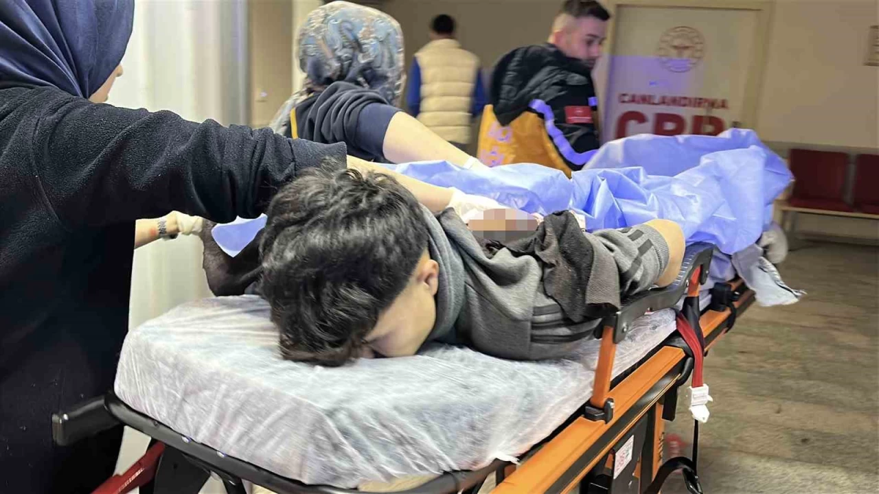 Aksaray'da srtndan baklanan gen ar yaraland