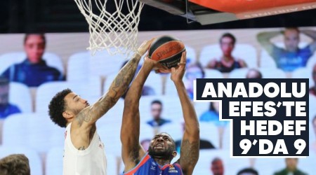 Anadolu Efes'te hedef 9'da 9