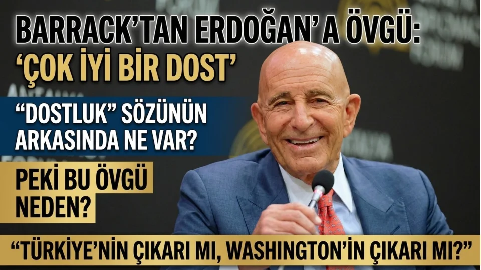 Barrack�tan Erdo�an�a �vg�: ��ok iyi bir dost�
