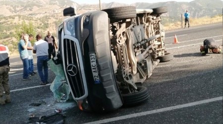 Bingöl'de tarım işçileri yola saçıldı: 20 yaralı