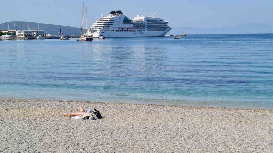 Bodrum'a sezonun ikinci kruvaziyer gemisi geldi