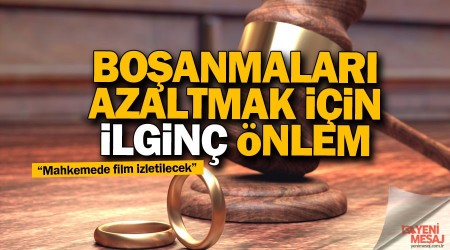 Boşanmaları azaltmak için ilginç önlem