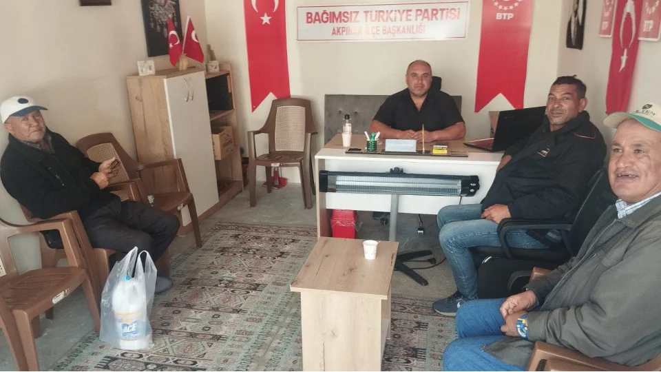 BTP Akp�nar �l�e Ba�kanl����ndan halk bulu�mas� ve yeni �ye ata�� 