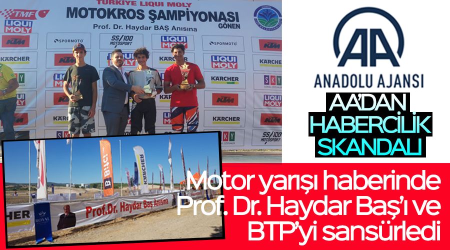 BTP'den Anadolu Ajansı'na tepki
