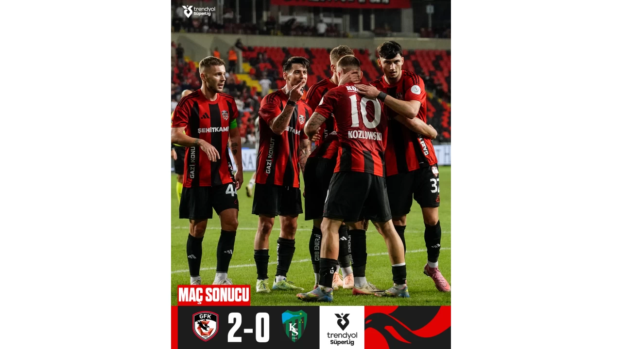 Burak Y�lmaz'l� Gaziantep FK Sel�uk �nanl� Kocelispor'u 2 golle ge�ti