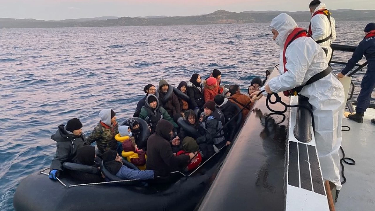 �anakkale a��klar�nda 128 d�zensiz g��men yakaland�