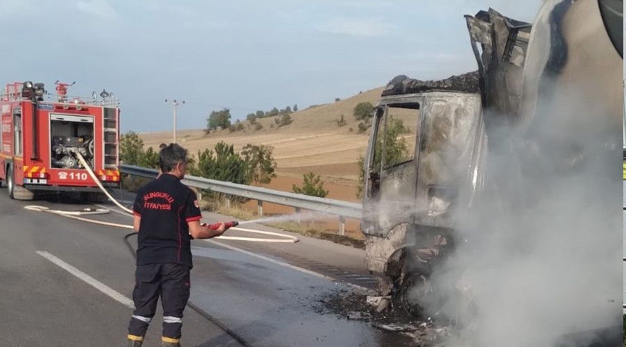 �orum'da �z�m y�kl� t�r alev topuna d�nd�